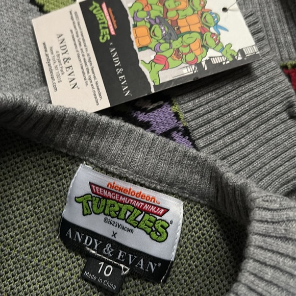 TMNT x Andy & Evan® Teenage Mutant Ninja Turtles Jacquard Sweater - Picture 5 of 5